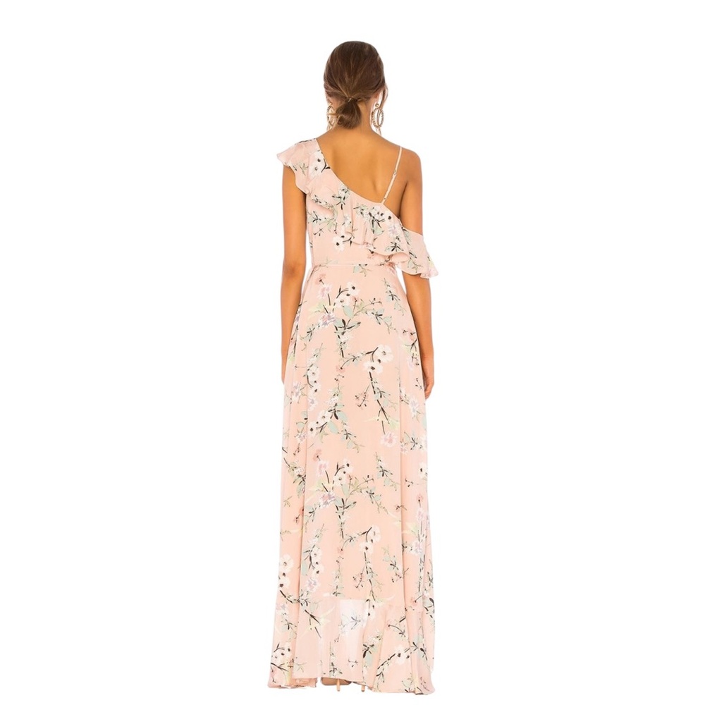 Yumi Kim Asymmetrical Floral Pink Flowy  Dress - Picture 3 of 4